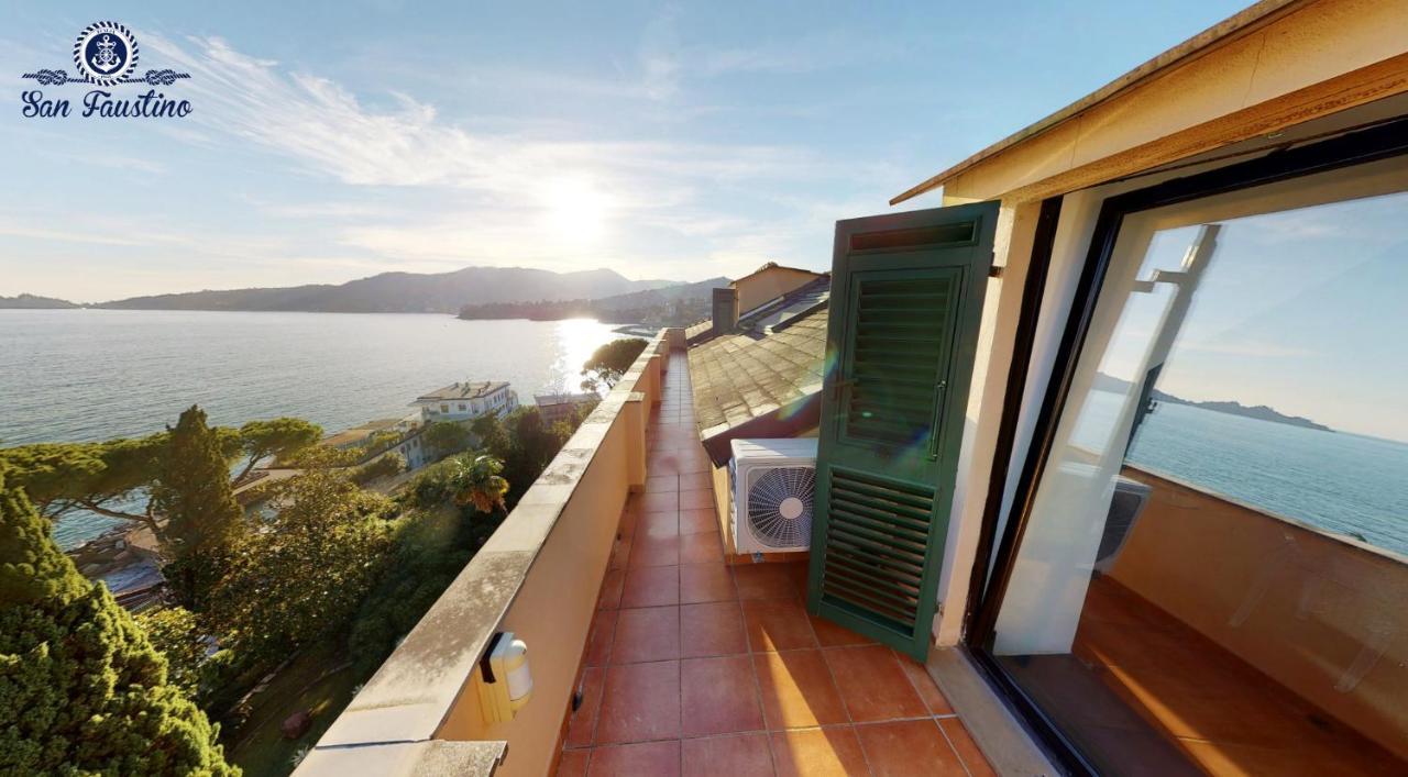 Welcome Riviera - Attico San Faustino 165 Mq Piu 110 Mq Di Terrazza- In Villa 700 ,Vista Mare Strepitosa-100 M Dalla Spiaggia-Parking Esclusivo Rapallo Dış mekan fotoğraf