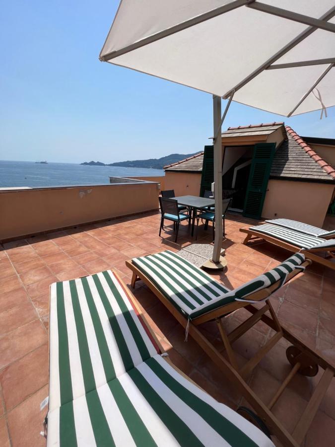 Welcome Riviera - Attico San Faustino 165 Mq Piu 110 Mq Di Terrazza- In Villa 700 ,Vista Mare Strepitosa-100 M Dalla Spiaggia-Parking Esclusivo Rapallo Dış mekan fotoğraf